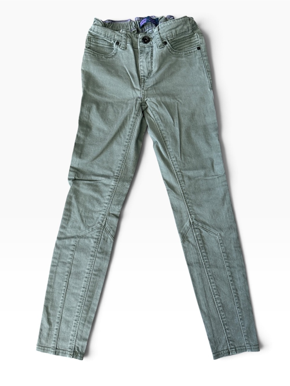 Levi’s Denim Leggings Girl’s Slim Stretch Jeans - Sage Green - 8 Regular